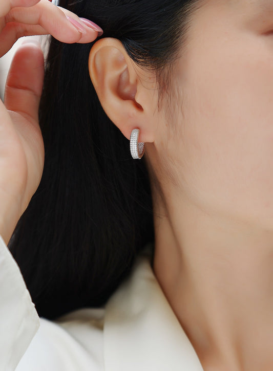 1Years - Fashionable Earrings And Stud Jewelry Set With Moissanite S925 Sterling Silver And Platinum - plated Diamonds Prohibit TikTok sales - 5 - cjdropshipping