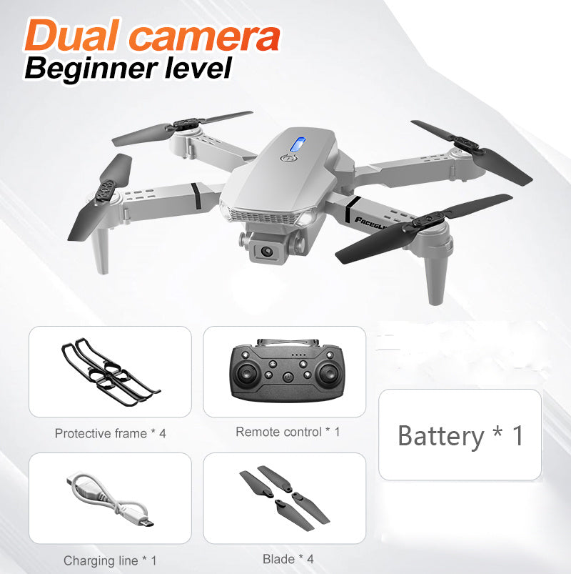 E88 Dual Camera Drone, WiFi FPV Double Folding RC Quadcopter Altitude Hold, Remote Control Toy For Beginners, Ideal Men's Gift For Outdoor Fun, Great For Christmas, Halloween, And Thanksgiving