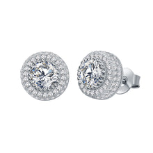 1 Pair Hip Hop Wedding  Zircon Stud Earrings,Sparkling,Unisex,Daily Accessories And Women's Jewelry - 5 - CJ