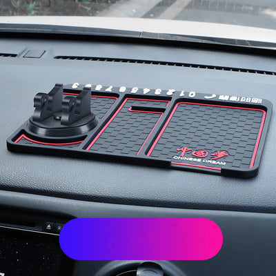 Non - Slip Car Phone Pad For 4 - in - 1 Car Parking Number Card Anti - Slip Mat Auto Phone Holder Sticky Anti Slide Dash Phone Mount - 0 - CJ - Chinese dream - 1PC - CJQC138570811KP
