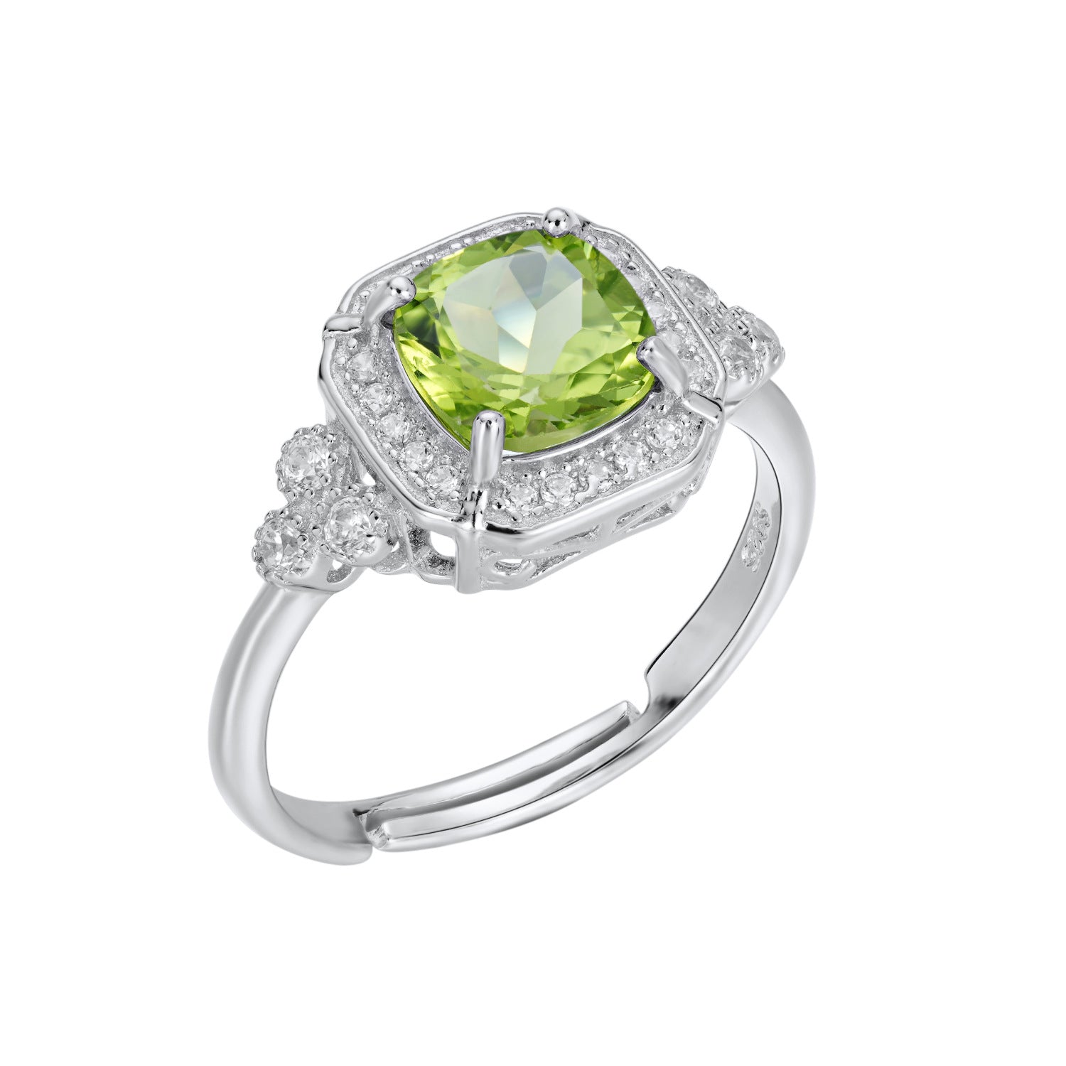 Luxury Women's Ring Temperament Small Sugar Peridot Ring S925 Silver - 4 - https://x.com/titan_prim62775J