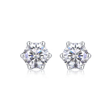 1Freehand Flower Luxury Fashion Diamond Earrings Stud Inlaid With Mosan Diamond Silver Jewelry Prohibit TikTok sales - 5 - CJ