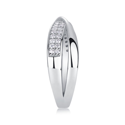 1Wrap Around The Diamond Ring Luxury Fashion Set Moissanite Silver Ring Prohibit TikTok sales - 5 - CJ