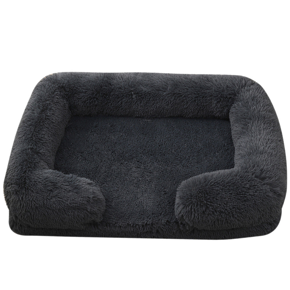Plush Round Pet Bed Dog Bed Winter - 0 - CJ