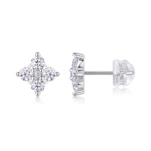 1Sweetheart French - Fashionable And Luxurious Diamond Jewelry Set With Moissanite S925 Sterling Silver And Platinum - plated Stud Earrings Prohibit TikTok sales - 5 - cjdropshipping