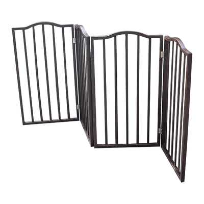 Pet Gate,Dog Gate For Doorways,Stairs Or House,standing, Folding,Arc Wooden - 5 - CJ
