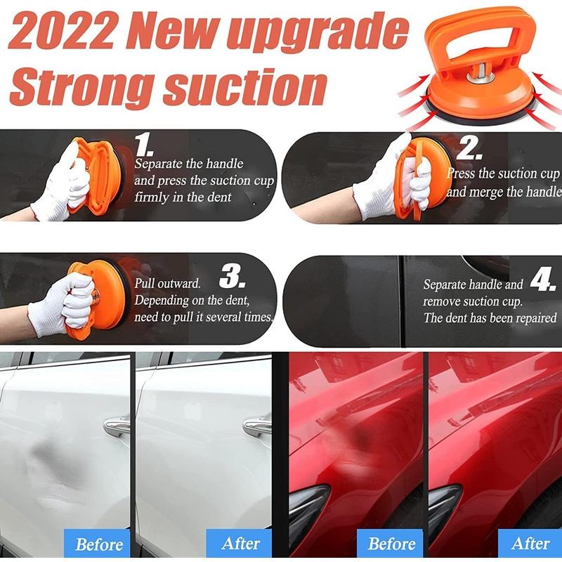 3 Pcs Dent Puller Car Body Panel Suction Cup Set Repair Removal Tool Kit  UK - 5 - cjdropshipping