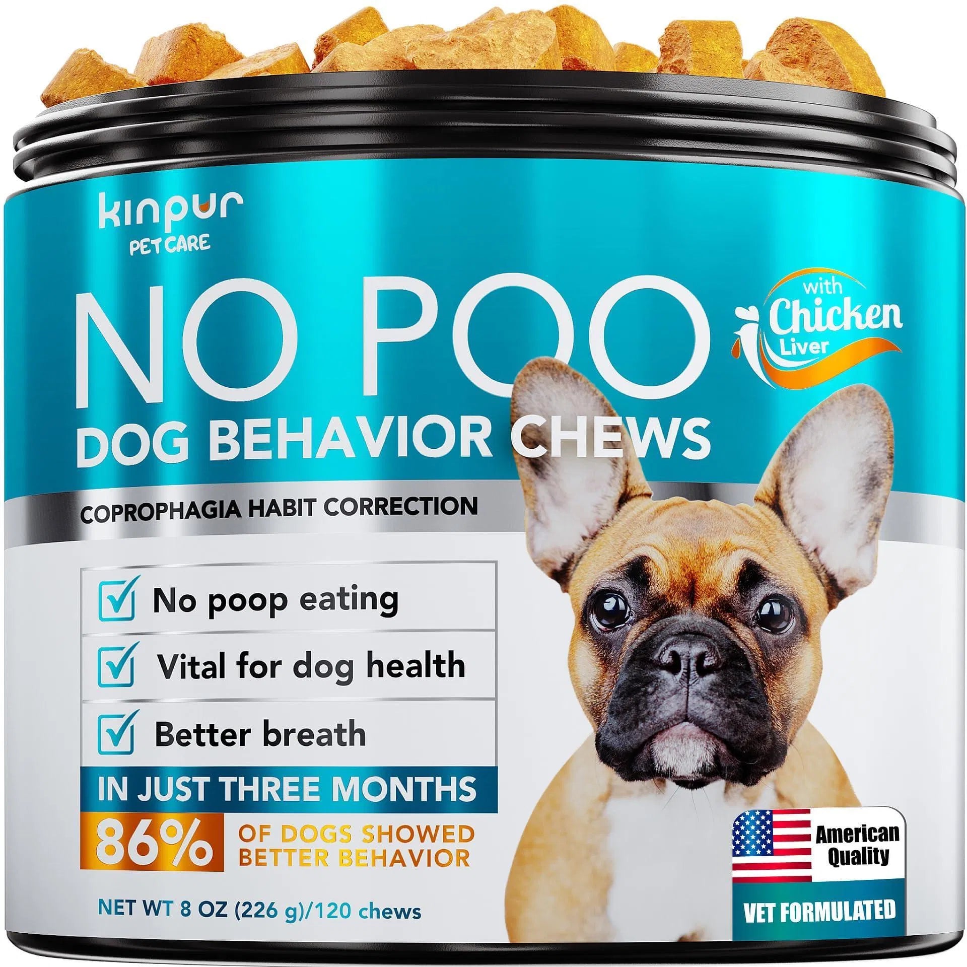 No Poo Chews For Dogs Stop Poop Eating Behavior Probiotics And Digestive Enzymes For Dogs Bad Breath Support For All Breeds Digestive And Gut Health Supplement 180 Soft Chews - 5 - CJ