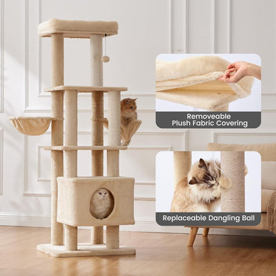 Gardner Pets Large Cat Tree For Medium To Large Cats, Heavy - Duty Cat Tower With Scratch Post And Washable Top Perch. Self - pickup Orders Supported Via FedEx, Amazon Ship, And UPS. - 5 - CJ