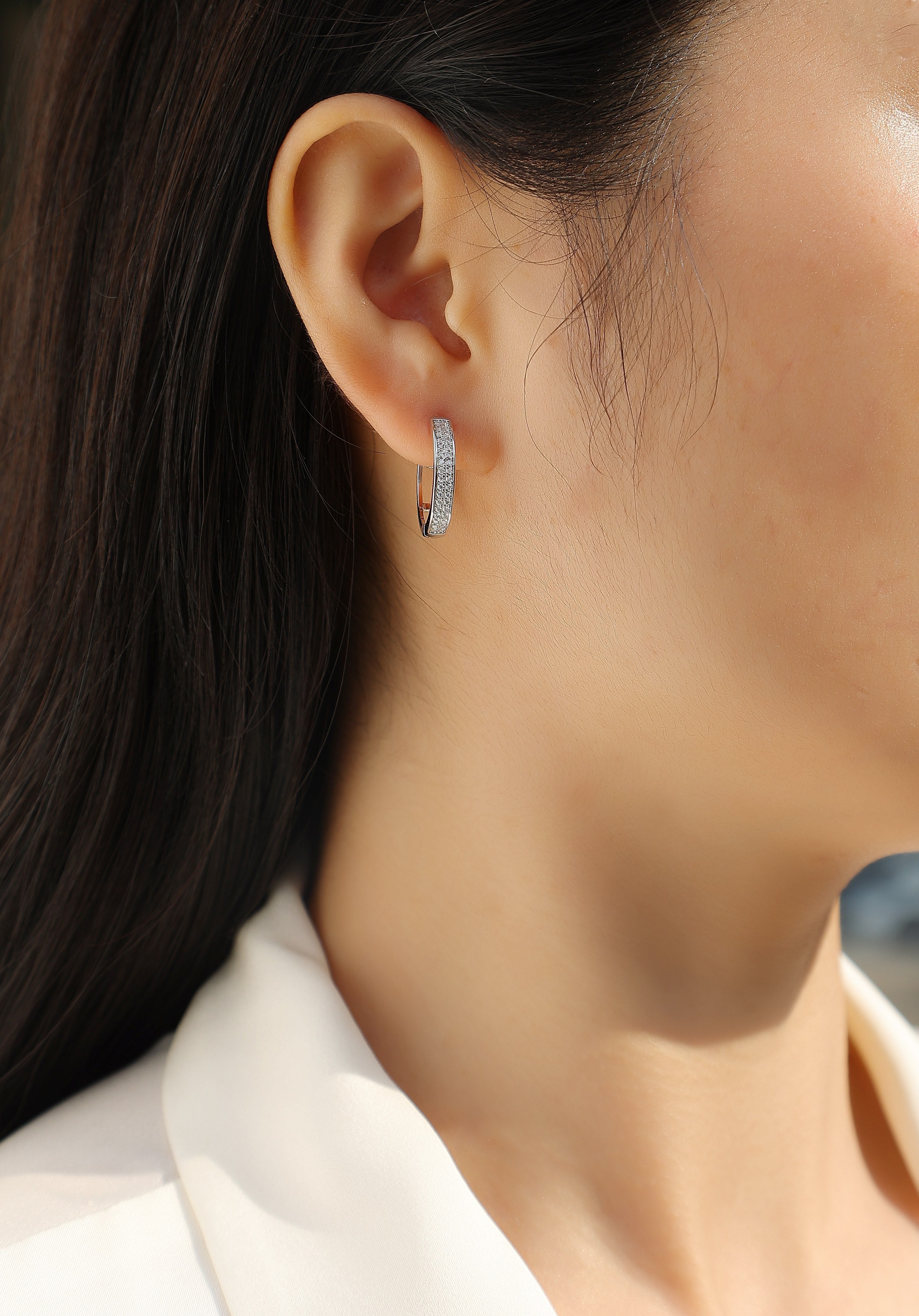 1Firefly Light - Moissanite S925 Sterling Silver Earrings With Platinum - plated Stud Earrings, Fashionable, Trendy And Affordable Diamond Jewelry Prohibit Tk Sales - 5 - cjdropshipping