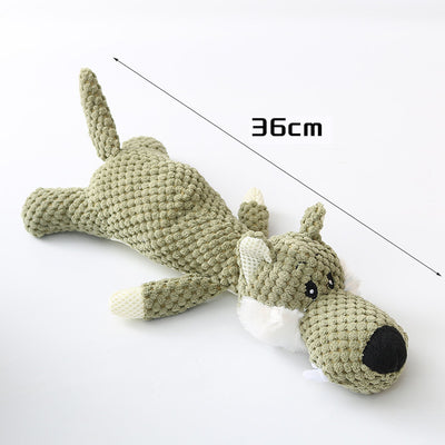 Plush Cartoon Puppy Dog Toy Pet Dog Chew Squeak Toys For Small Dogs Teeth Grinding Pet Products Dog Accessories - 5 - CJ