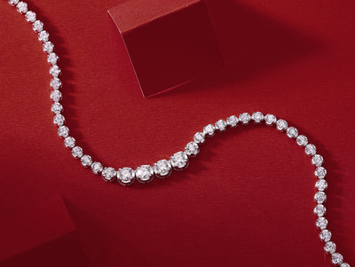 1In The Name Of Light Luxurious Fashion Diamond Pendant Necklace Set With Mosan Diamond Silver Ornaments Prohibit TikTok sales - 5 - CJ