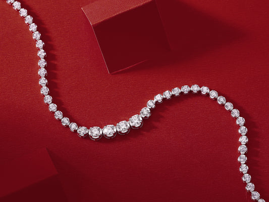 1In The Name Of Light Luxurious Fashion Diamond Pendant Necklace Set With Mosan Diamond Silver Ornaments Prohibit TikTok sales - 5 - CJ
