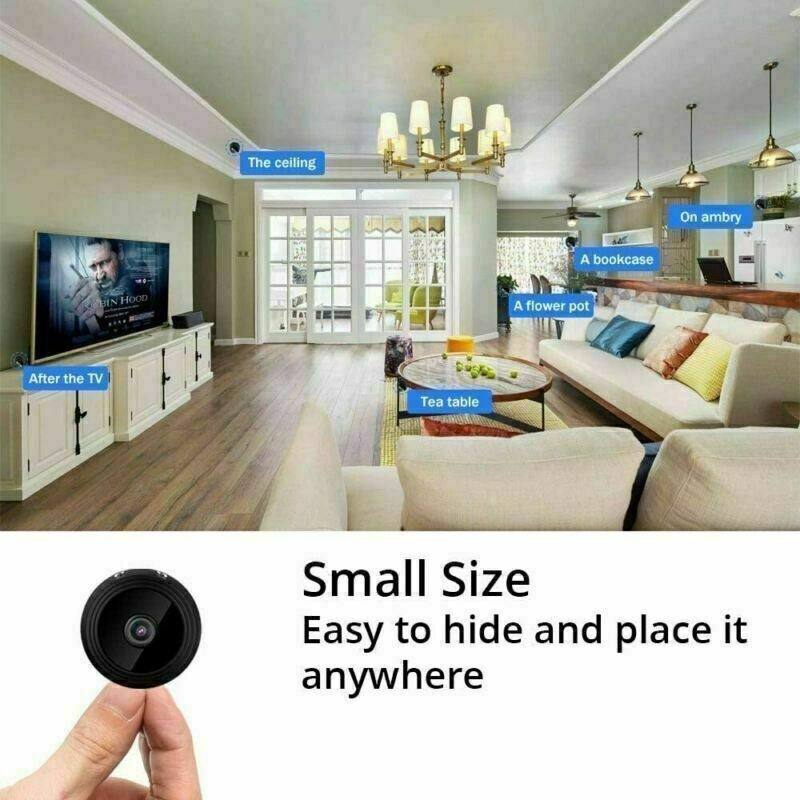 Mini Hidden Spy Camera Wireless Wifi IP Home Security 1080P HD DVR Night Vision - 5 - CJ