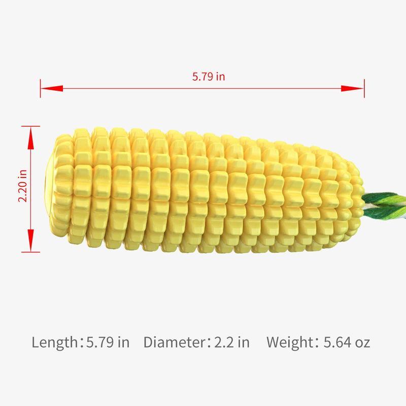PROKEl Dog Chew Toys Corn Stick Toy For Smal  MediumLarge Breed 5.8   Squeak Corn Stick Ropetoy - 5 - CJ