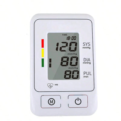 Blood Pressure Monitor Upper Arm Blood Pressure Monitors For Home Use With Bp Cuff, Large Screen Bp Machine, 190 Memory, USB Powered And Battery Powered - 5 - CJ