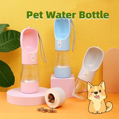 Pet Dog Water Bottle Feeder Bowl Portable Water Food Bottle Pets Outdoor Travel Drinking Dog Bowls Water Bowl For Dogs - 0 - CJ