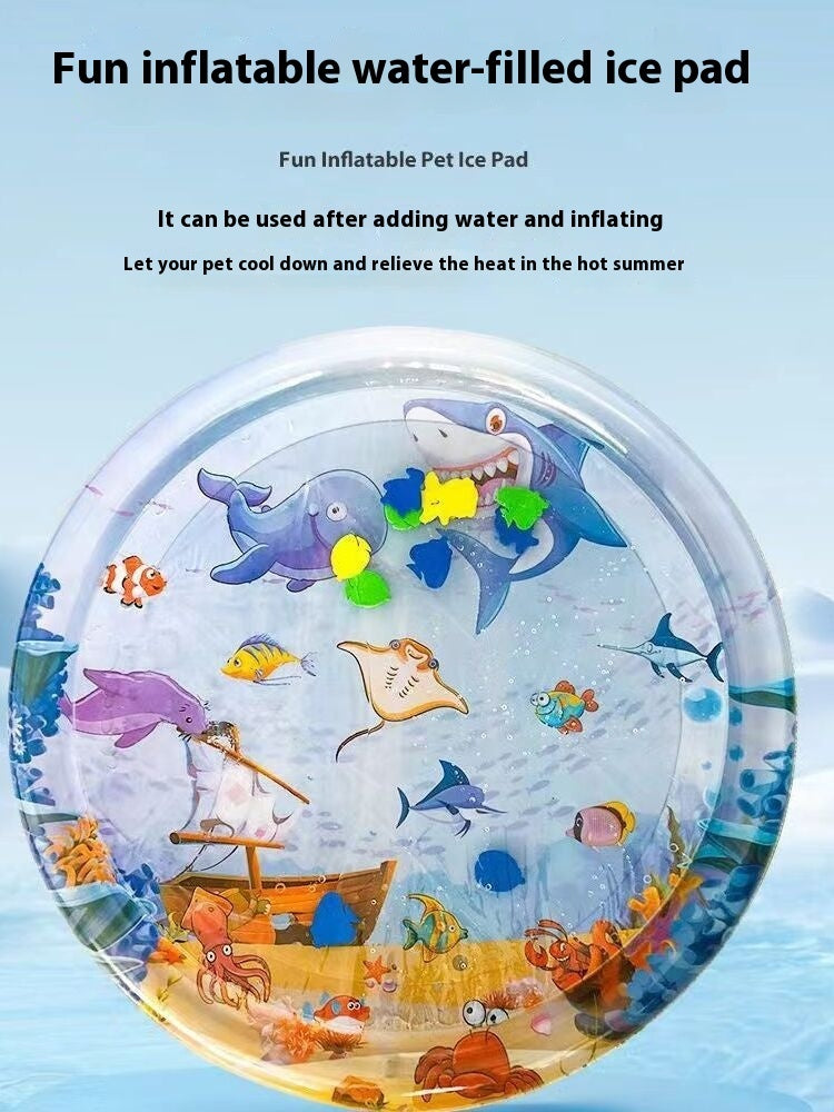 Summer Cooling Pet Water Bed Cushion Ice Pad Dog Sleeping Square Mat For Puppy Dogs Cats Pet Kennel Cool Cold - 0 - CJ