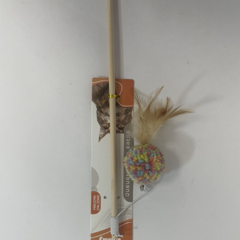 Teasing The Cat Stick Pole