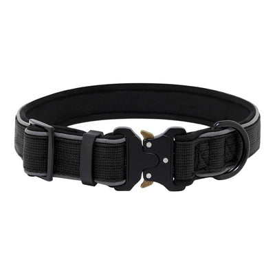 Tactical Dog CollarHarness Reflective Adjustable - 0 - CJ