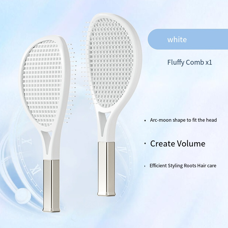 Hair Comb Tennis Racket Fluffy Combs High Skull Top Hair Artifact Airbag Cushion Massage Comb Barber Tools Hair Detangler Hairbrush For Thick Hair Self Cleaning Curly Hair Brush For Curly Hair - 5 - CJ