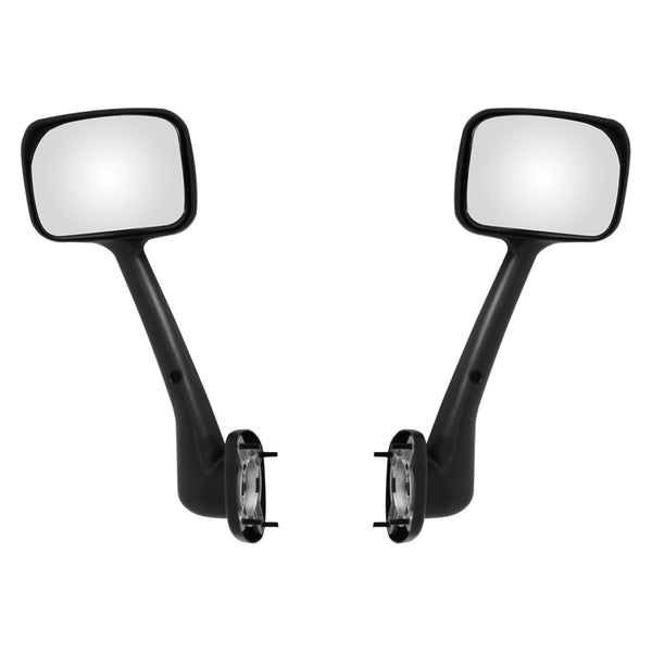 For 2008 - 2016 Freightliner Cascadia Pair Hood Mirrors Black Left,Right Set - 5 - CJ