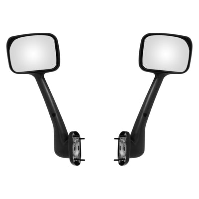 For 2008 - 2016 Freightliner Cascadia Pair Hood Mirrors Black Left,Right Set - 5 - CJ