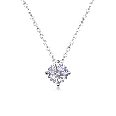 1True Heart - A Fashionable And Luxurious Diamond Jewelry Pendant Set With 1 - carat Moissan Diamond S925 Sterling Silver Prohibit TikTok sales - 5 - cj