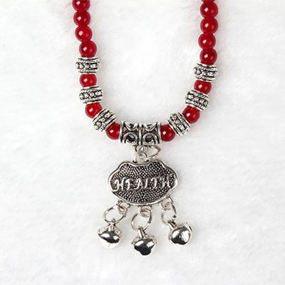 Red Agate Beaded Good Lock Bracelet - 5 - CJ