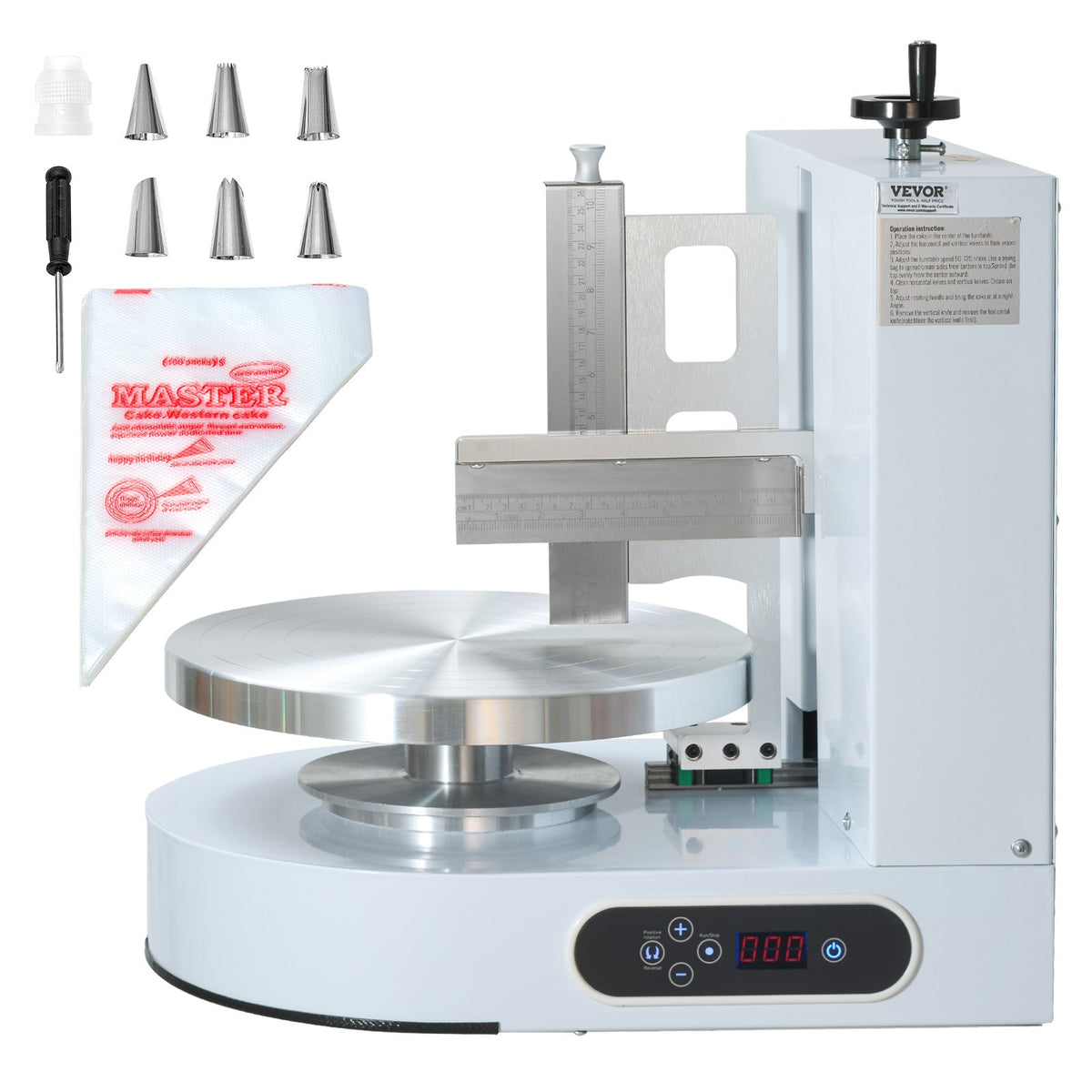 Cake Decorating Machine Cake Frosting Spreading For 4' To 12' Cake White