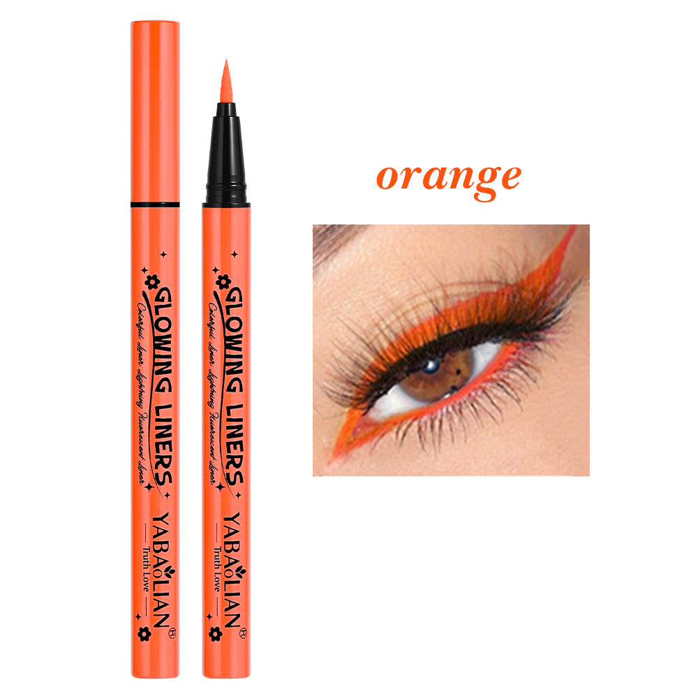 Eyeliner Fluorescent Makeup Waterproof And Sweatproof - 0 - CJ - Orange - CJYD210250904DW