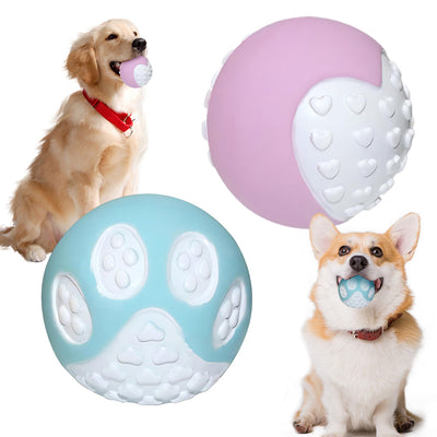 12 PCS Non - Toxic Dog Toy Ball Hard Rubber Solid Ball Cleaning Teeth Durable To Chew And High Rebound Great Pet Play Training Supplies - 5 - CJ