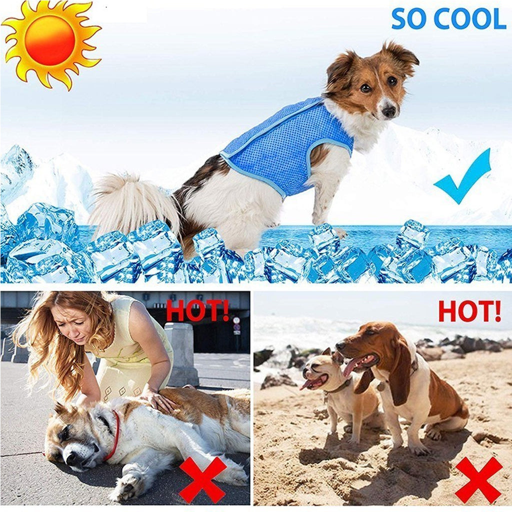 Dog Summer Cooling Vest, Pet Cooling Clothes Dog Cat Cooling Vest, Summer Heat Relief Vest Pet Dog Clothes Summer Clothes For Dogs Dog Cooling Vest