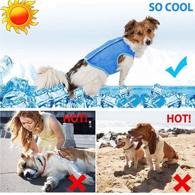 Dog Summer Cooling Vest, Pet Cooling Clothes Dog Cat Cooling Vest, Summer Heat Relief Vest Pet Dog Clothes Summer Clothes For Dogs Dog Cooling Vest - 5 - CJ