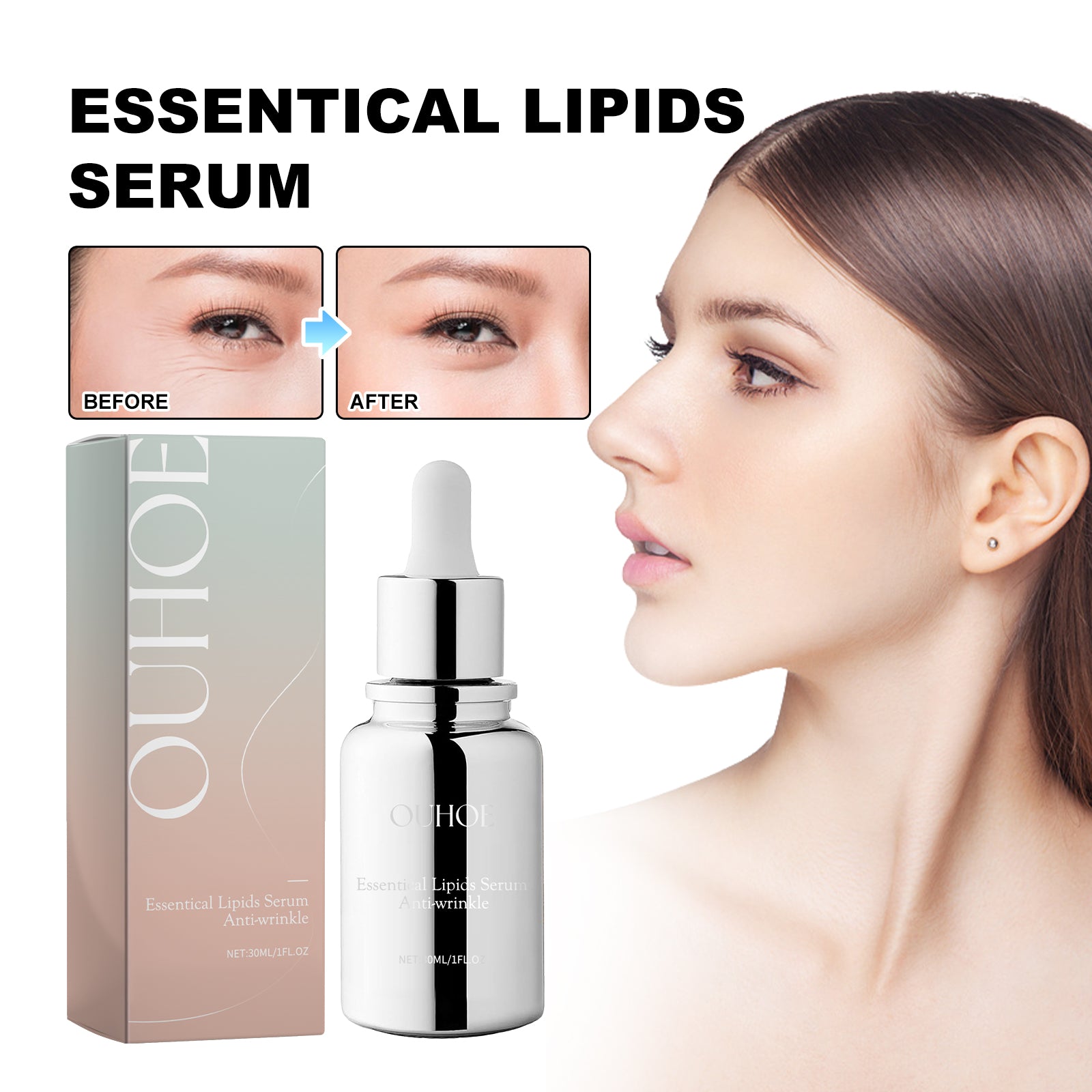OUHOE Essentical Lipids Serum, The Face Tightens The Fine Lines Of The Eyes Of The Law Wrinkles The Skin Anti - Wrinkle And Anti - Aging - 5 - CJ