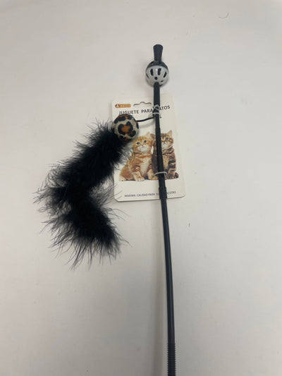 Small Ball Chicken Feather Cat Teaser - 5 - CJ
