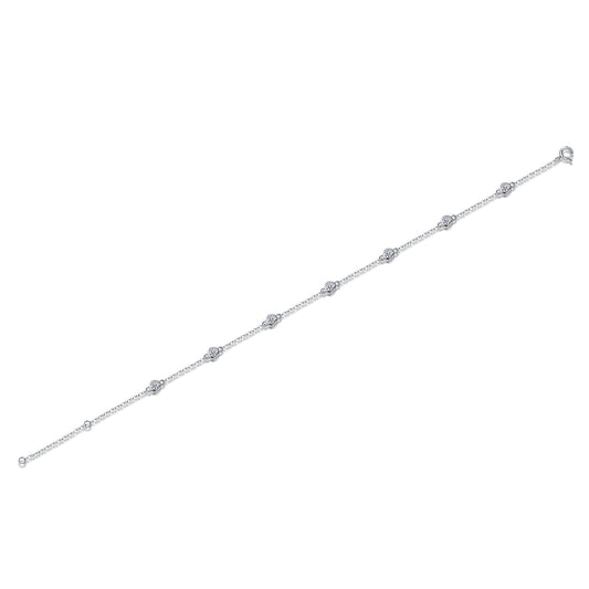 1Smart Bubble Luxury Fashion Mossan Diamond S925 Silver Bracelet Comparable To Natural Diamonds Prohibit TikTok sales - 5 - CJ