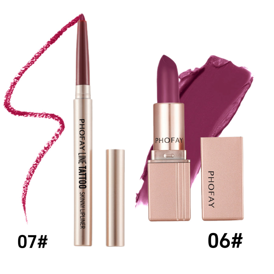 PHOFAY Matte Lipstick - 4 - CJ - Set4 - CJKH203582714NM