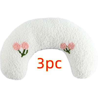 Little Pillow For Cats Fashion Neck Protector Deep Sleep Puppy U - Shaped Pillow Pets Pillow Kitten Headrest Dog Sleeping Pillow Pet Products - 0 - CJ - White - 3PCS - CJMY133192209IR