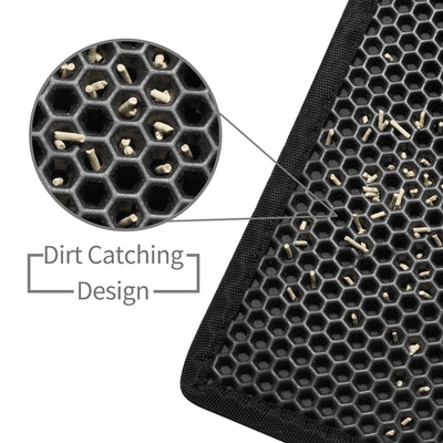 Kitty Cat Litter Mat Trapping Honeycomb Double Layer Design Waterproof Double Layer EVA Cat Litter Pad Waterproof Non - slip Sand Basin Filter Kitten Dog Washable Mattress - 5 - CJ