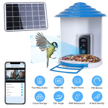 Smart Bird Feeder With Solar Powered Camera 1080P HD AI Identify PIR Motion Auto Capture Video Cloud Card Storage WiFi Connection App Control IP65 Waterproof - 5 - CJ