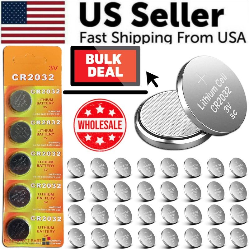5 - 50x LITHIUM BATTERY 3V CR2032 CR 2032 BR2032 DL2032 Remote Button Cell Watch - 5 - CJ