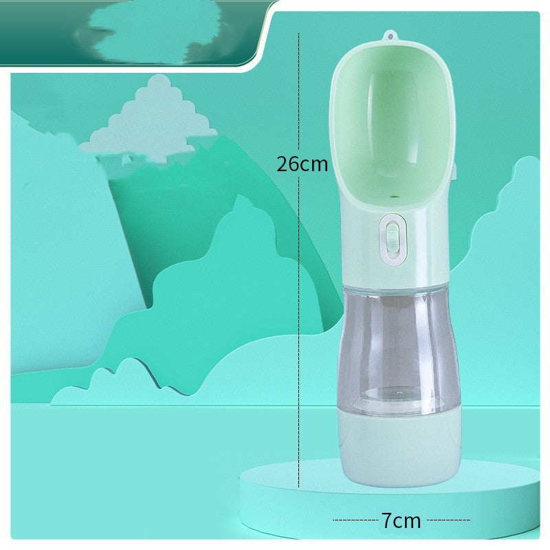 Pet Dog Water Bottle Feeder Bowl Portable Water Food Bottle Pets Outdoor Travel Drinking Dog Bowls Water Bowl For Dogs - 0 - CJ - Blue Water bottle 240ml Grain - Solid color - CJHS162047424XC