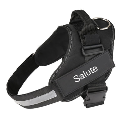 Personalized Custom Reflective Breathable Dog Harness NO PULL Adjustable Pet Harness For Small Large Dog Harness Vest With Patch - 7 - CJ