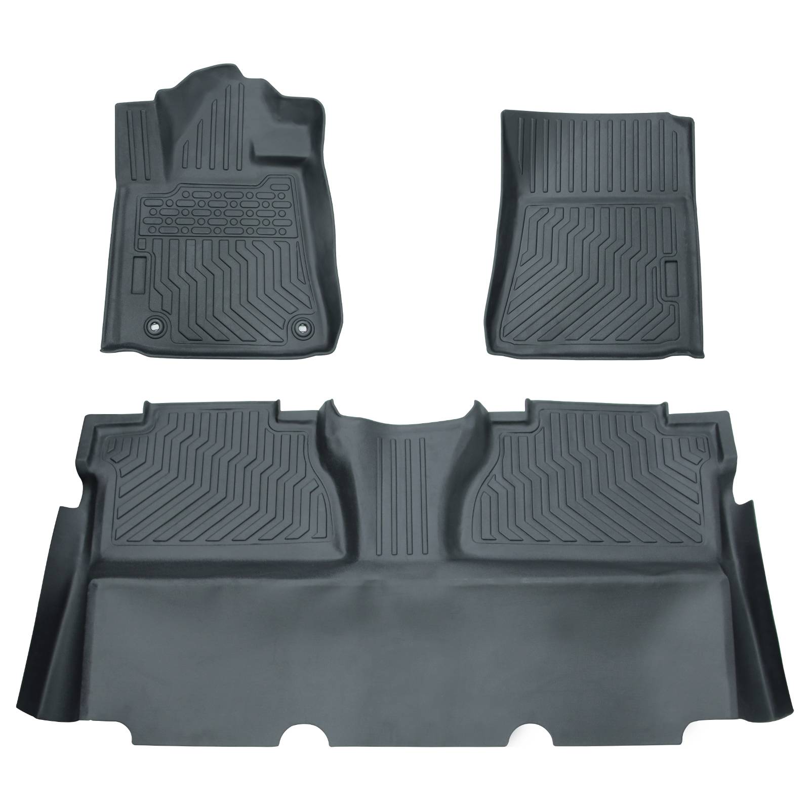 All Weather Car Floor Mats For 2014 - 2021 Tundra Double Cab Crew Max Cab - 5 - CJ