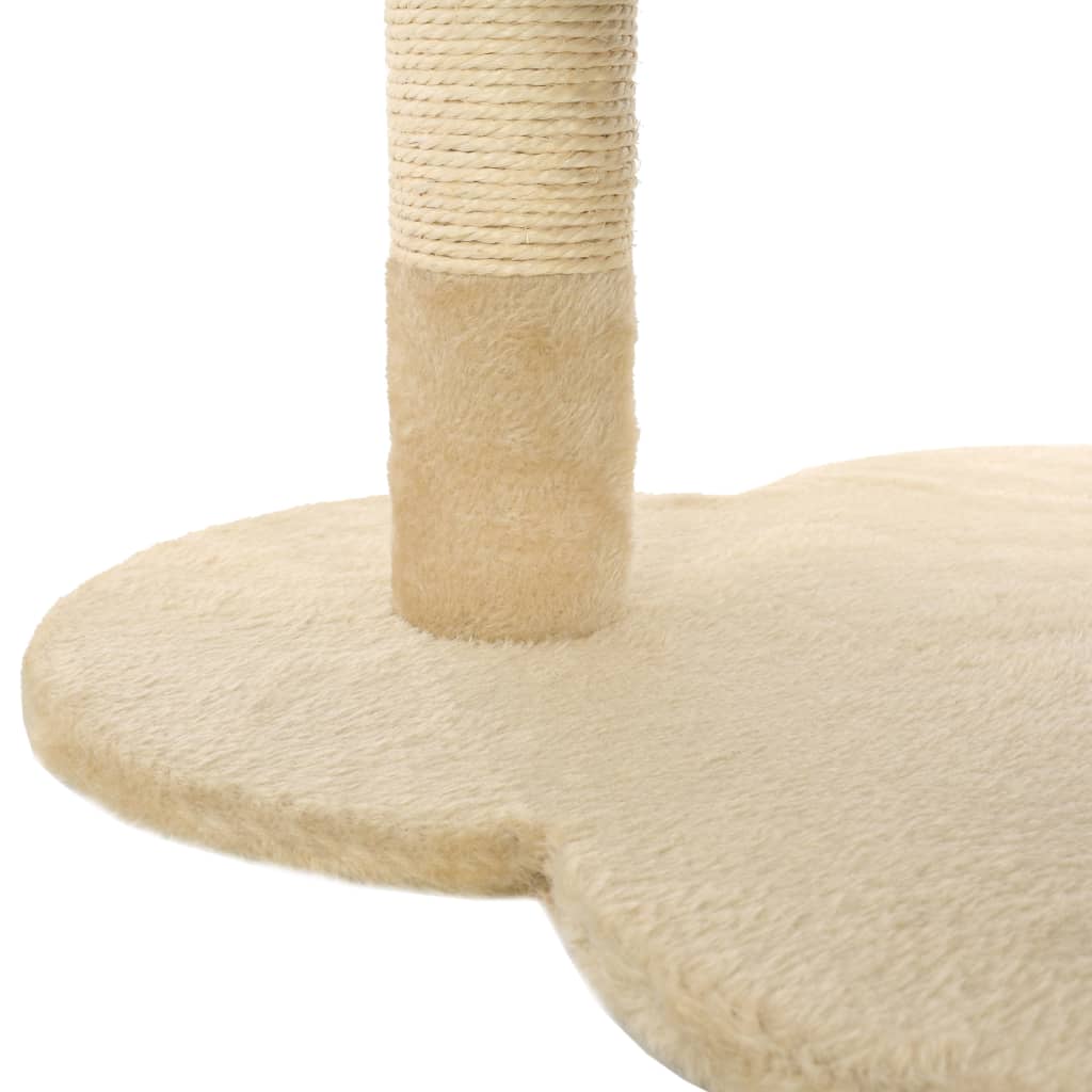 Cat Scratching Post with Sisal Scratching Bar 50 cm Beige and Brown - 5 - CJ