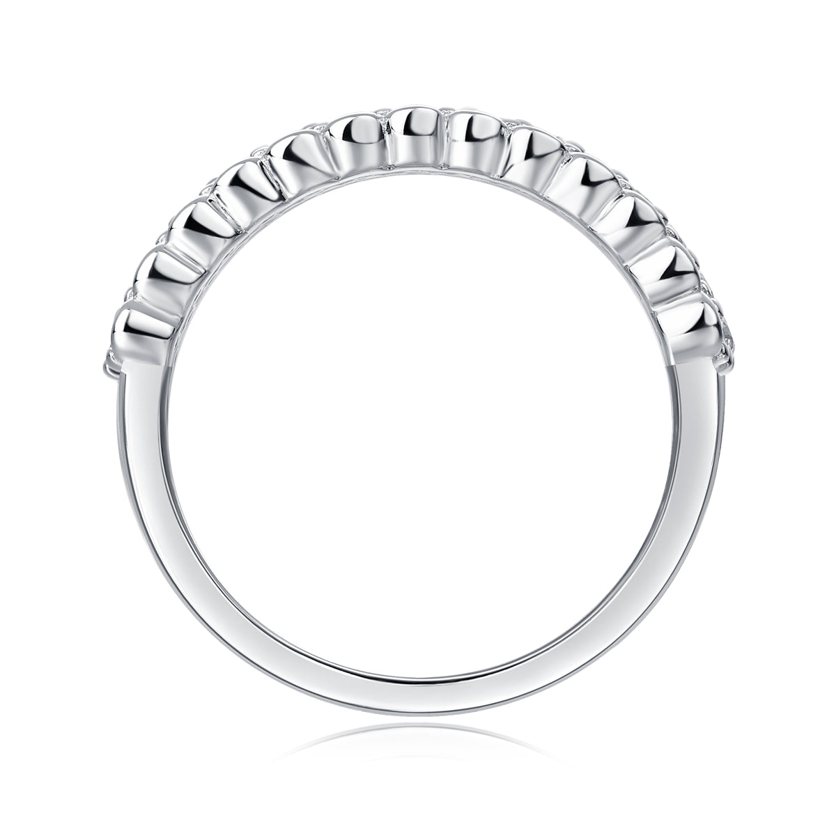 1Multi - row Diamond Ring Luxury Fashion Set Moissanite Silver Ring Prohibit Tk Sales - 5 - CJ