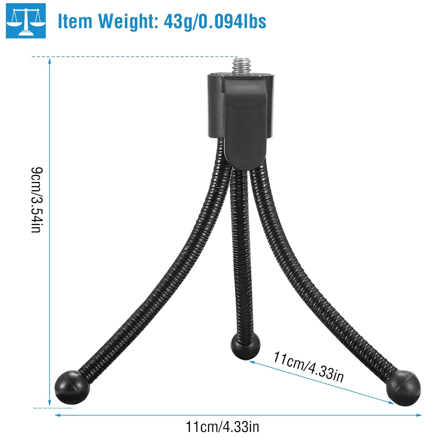 Tripod Stand For Camera Mini Projector Flexible Tripod Holder Heavy Duty Camera Tabletop Mount With Anti-slip Feet For Photograph Recording