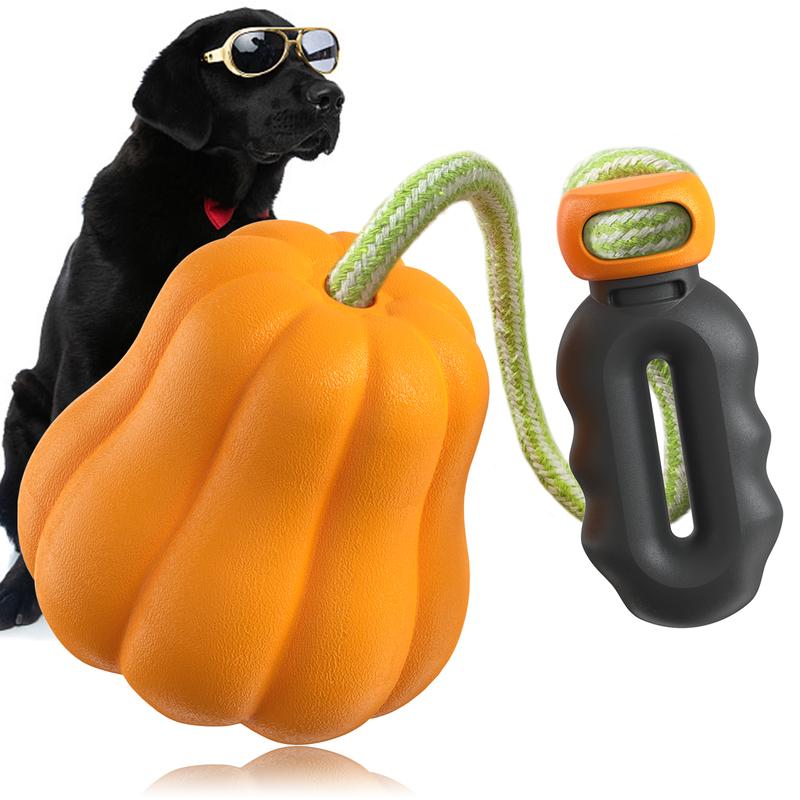 PROKEl Dog Rope Fetch Exercise ToyforMedium  Large Aggressive Chewers BreedDogsChew Interactive Toys Training Tug Of WarBallsindoor And Outdoor Halloween Dogtoyorange Plain Indestructible Dogtoy Super - 5 - CJ