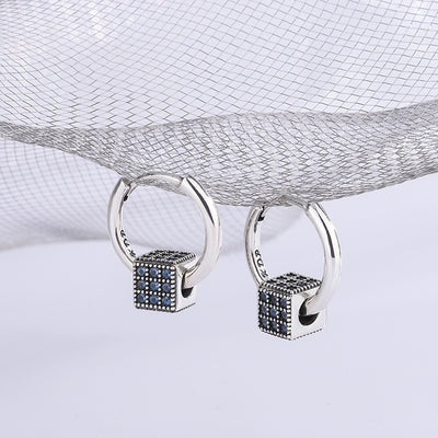Heavy Industrial S925 Sterling Silver Spinel Blue Full Zirconium Stereo Square Round Ear Clasp Female Earrings - 4 - https://x.com/titan_prim62775J